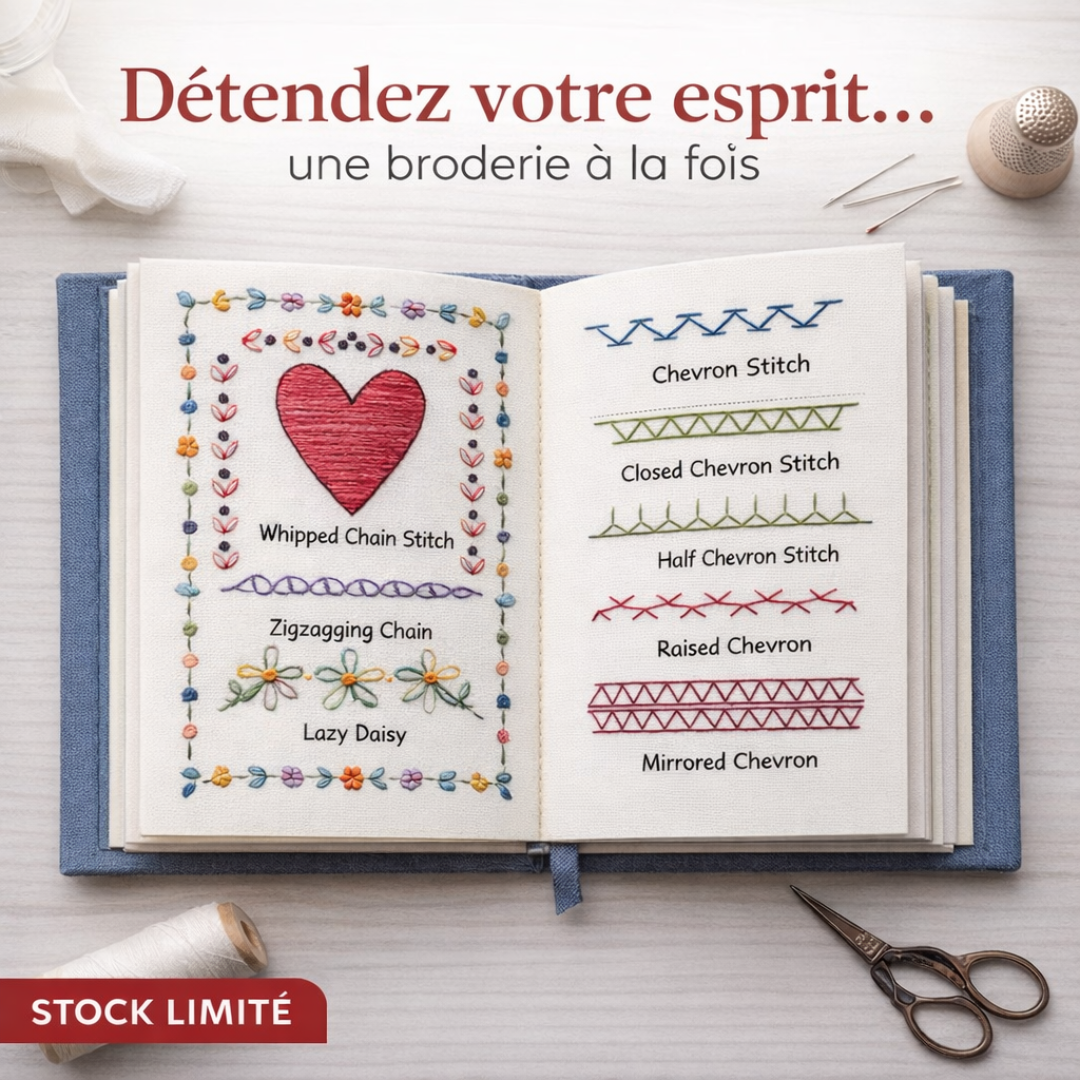 Livre de Broderie Luvixia – Le rituel apaisant à créer de tes mains