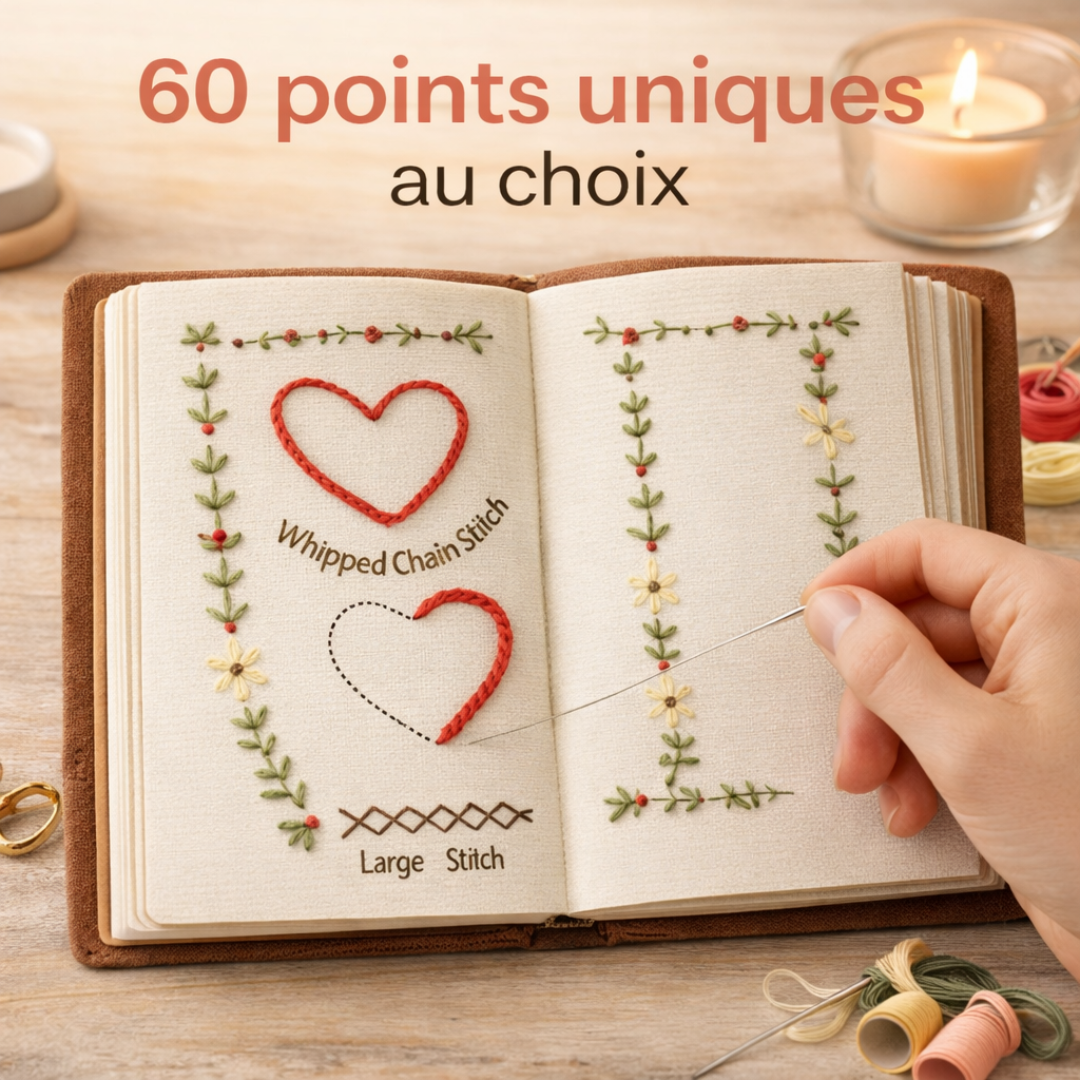 Livre de Broderie Luvixia – Le rituel apaisant à créer de tes mains