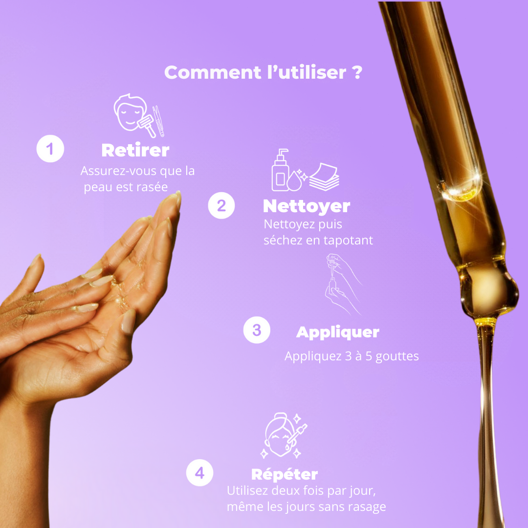 Luvixiaglow — Sérum naturel qui ralentit la repousse des poils