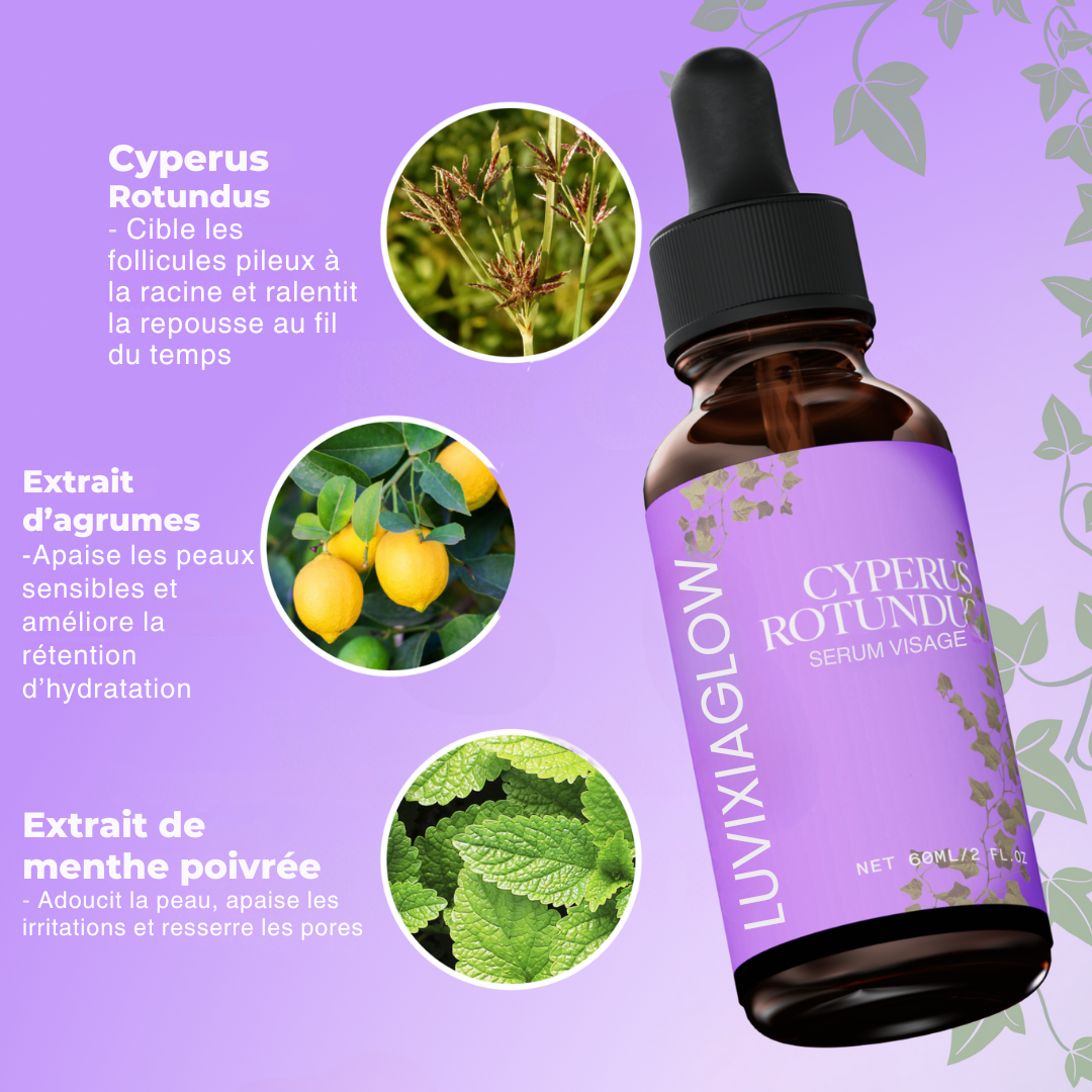 Luvixiaglow — Sérum naturel qui ralentit la repousse des poils