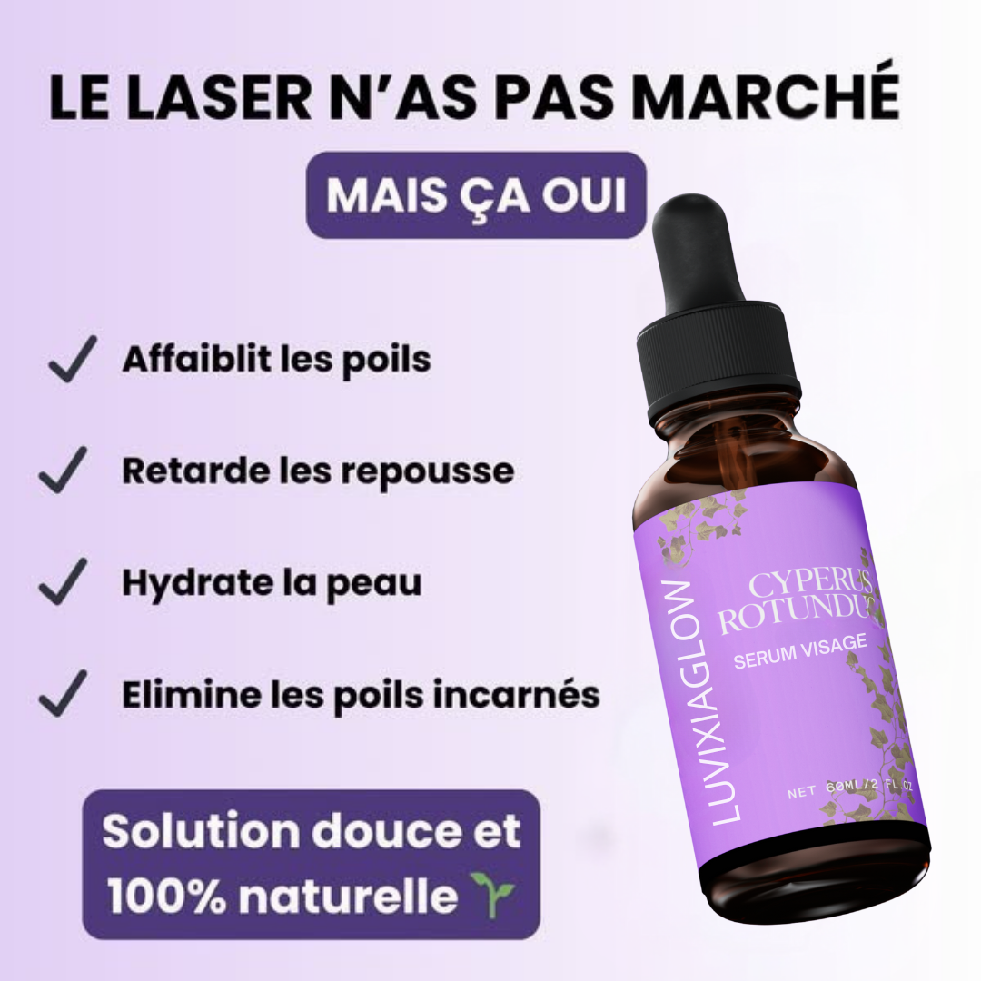 Luvixiaglow — Sérum naturel qui ralentit la repousse des poils