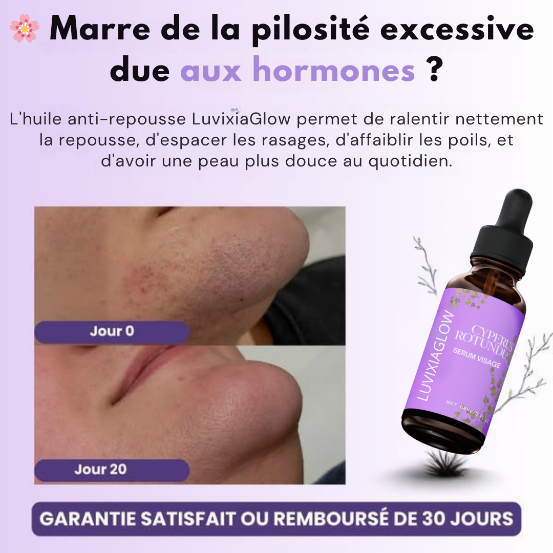 Luvixiaglow — Sérum naturel qui ralentit la repousse des poils