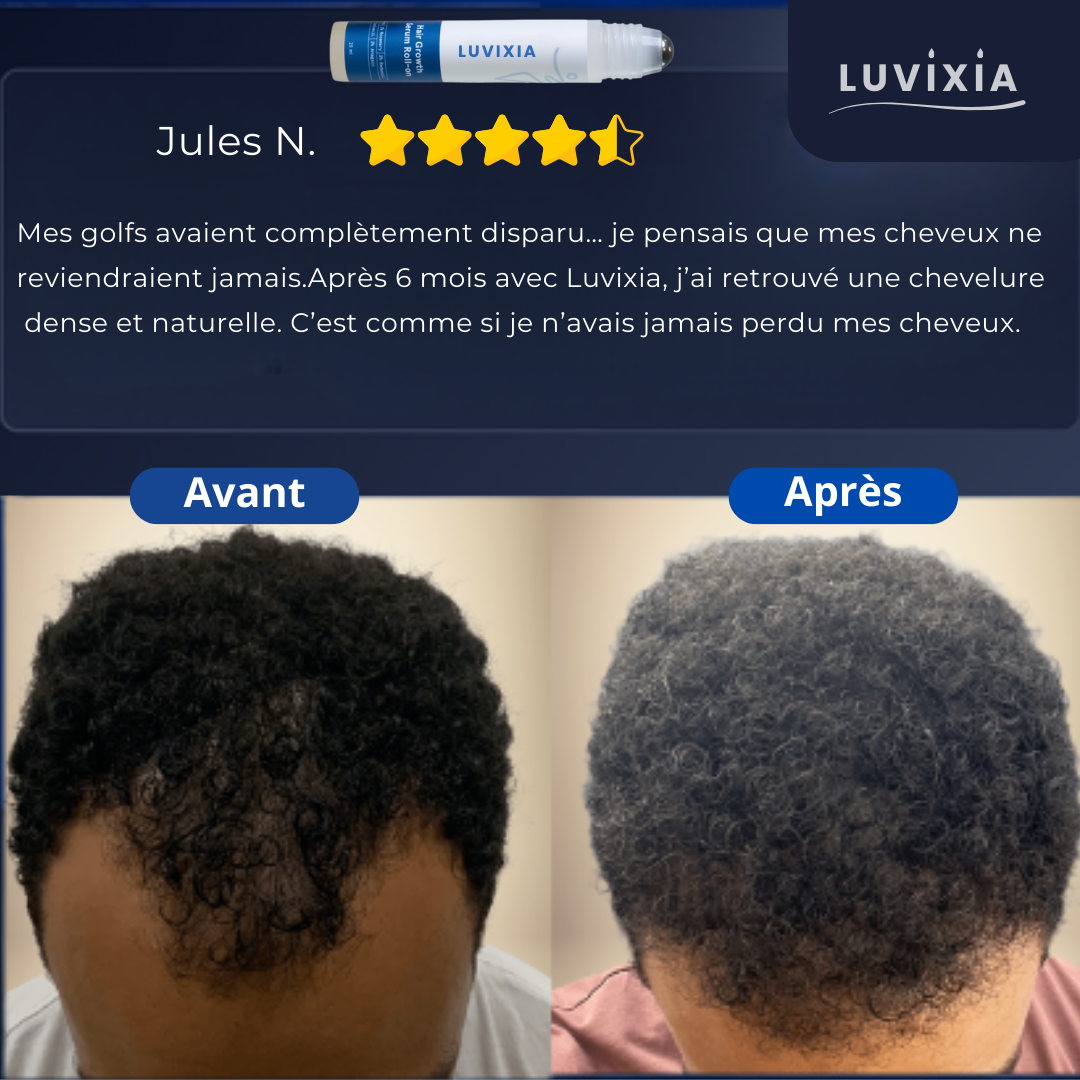 Luvixia – Roll-On Croissance Naturelle Cheveux & Barbe